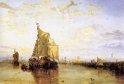 J.M.W. Turner Dort,or Dordrecht,the Dort Packet-Boat from Rotterdam Becalmed oil painting on canvas